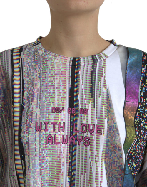 Dolce & Gabbana Multicolor With Love Always Print T-shirt - ClickThatClicks 