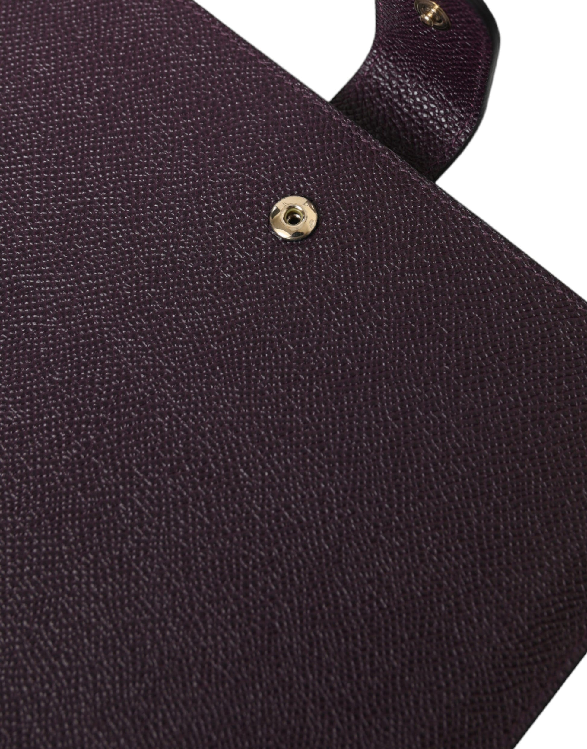 Dolce & Gabbana Dark Brown Leather Logo Plaque Cover Sleeve Tablet Case - ClickThatClicks 