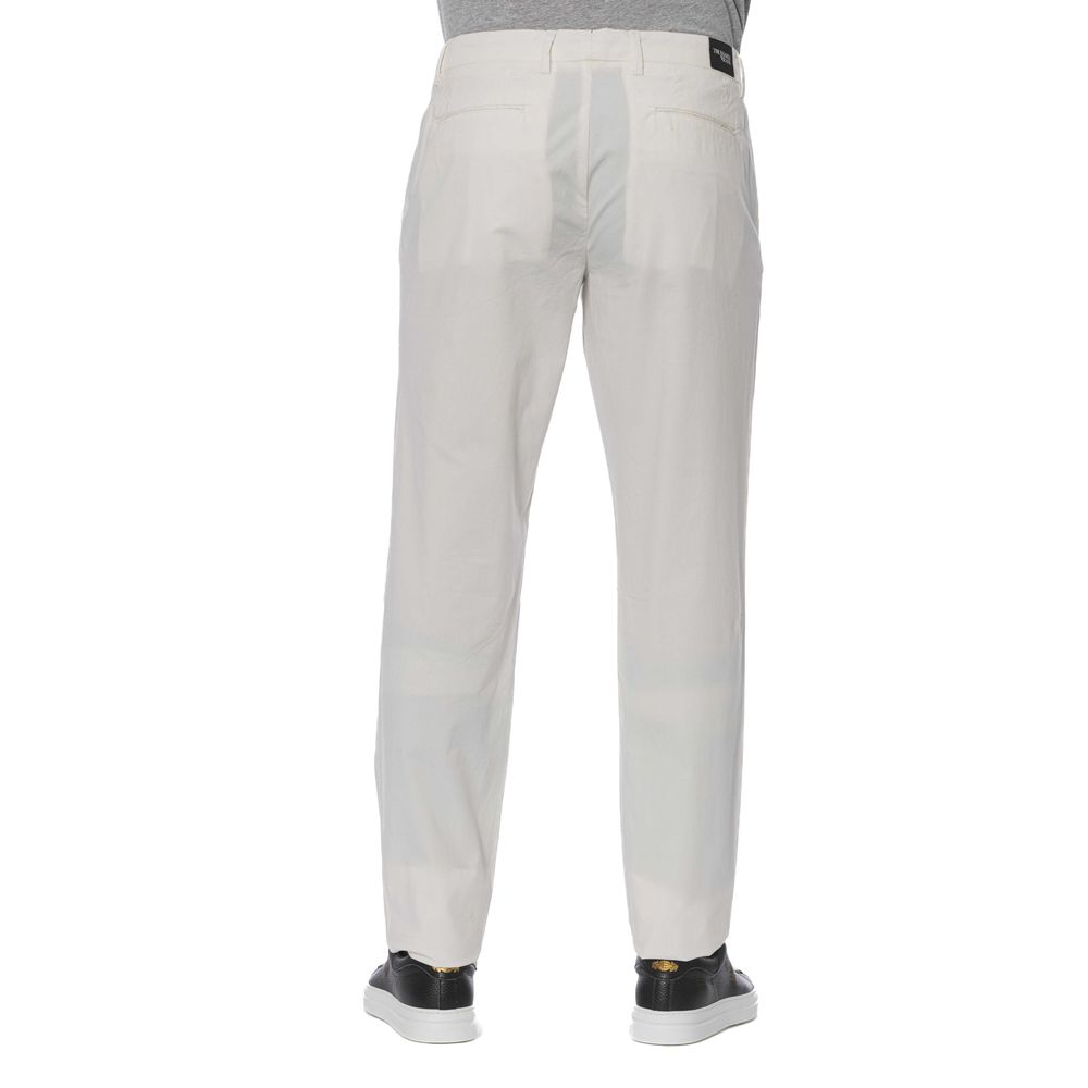 Trussardi Jeans White Cotton Men Jeans - ClickThatClicks 