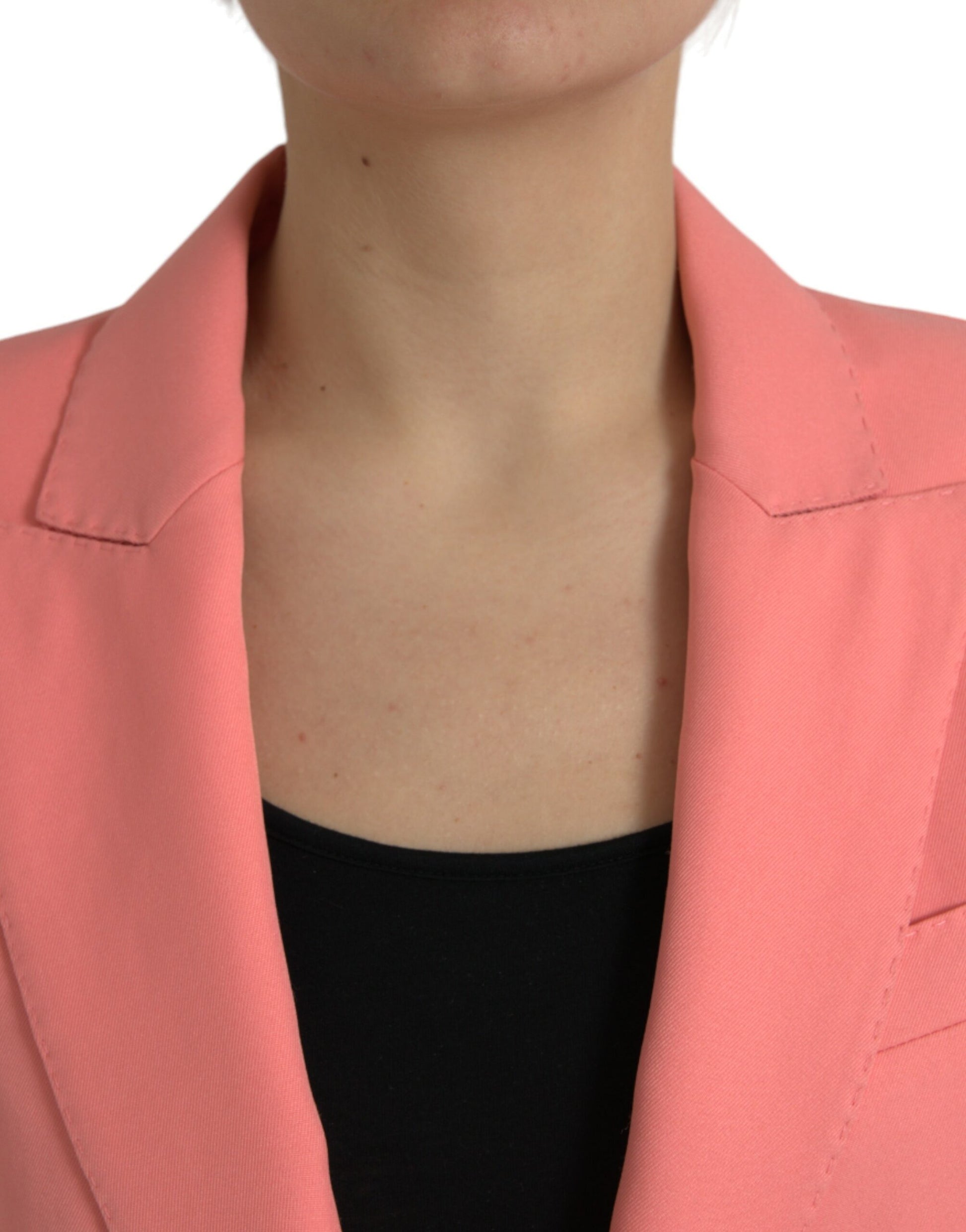 Dolce & Gabbana Pink Polyester Single Breasted Blazer Jacket - ClickThatClicks 