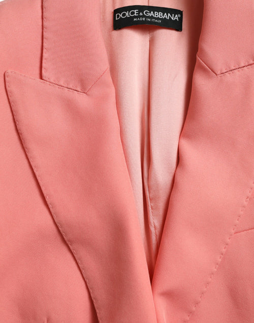 Dolce & Gabbana Pink Polyester Single Breasted Blazer Jacket - ClickThatClicks 