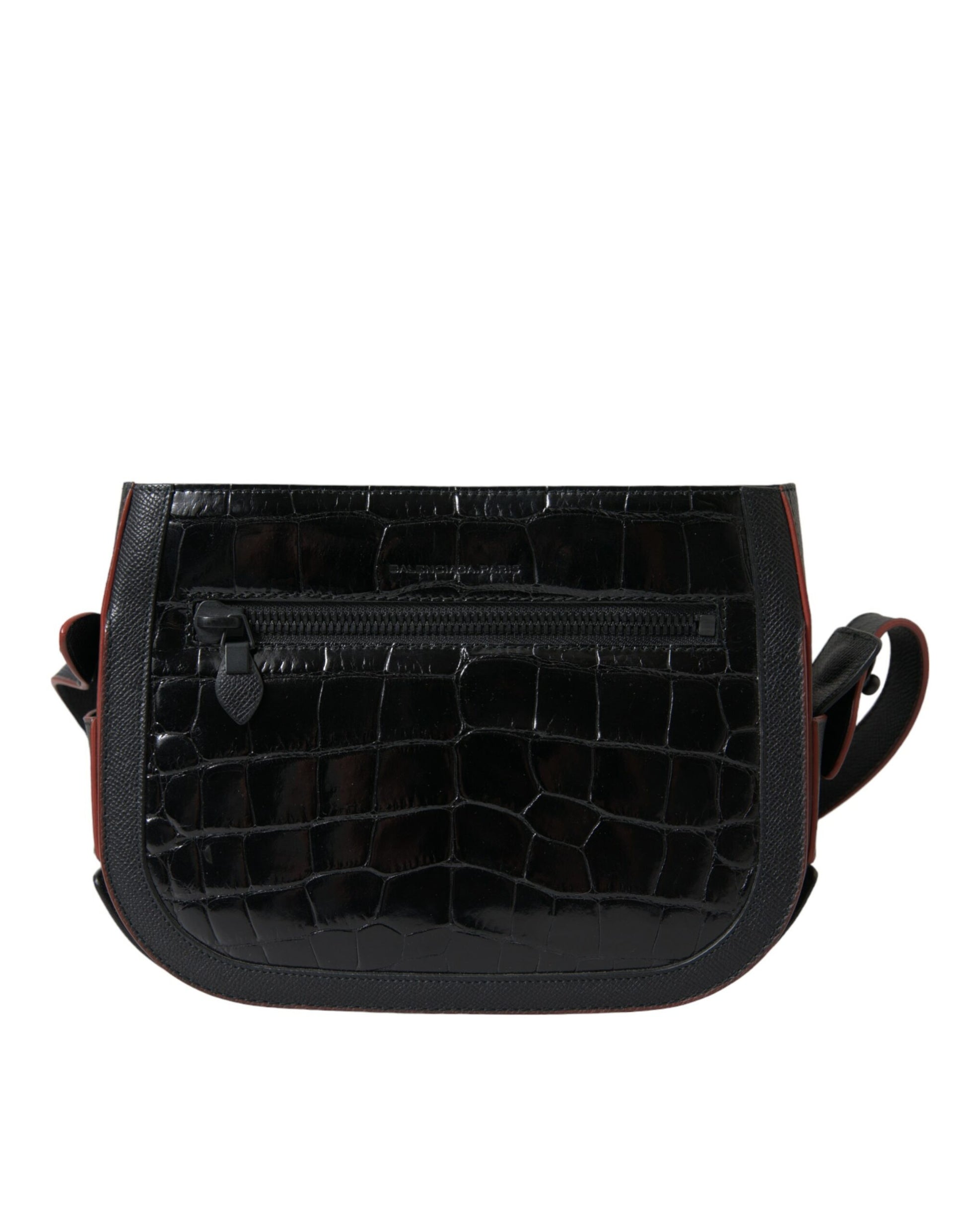 Balenciaga Black Exotic Leather Shoulder Crossbody Camera Bag - ClickThatClicks 