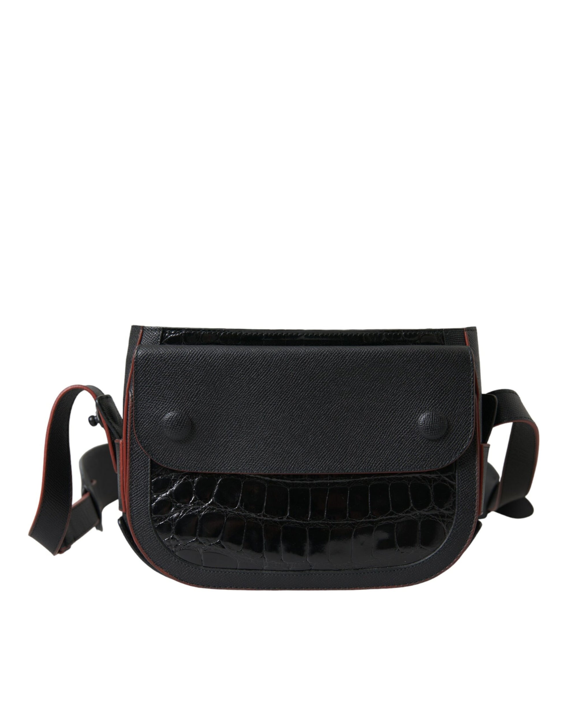 Balenciaga Black Exotic Leather Shoulder Crossbody Camera Bag - ClickThatClicks 