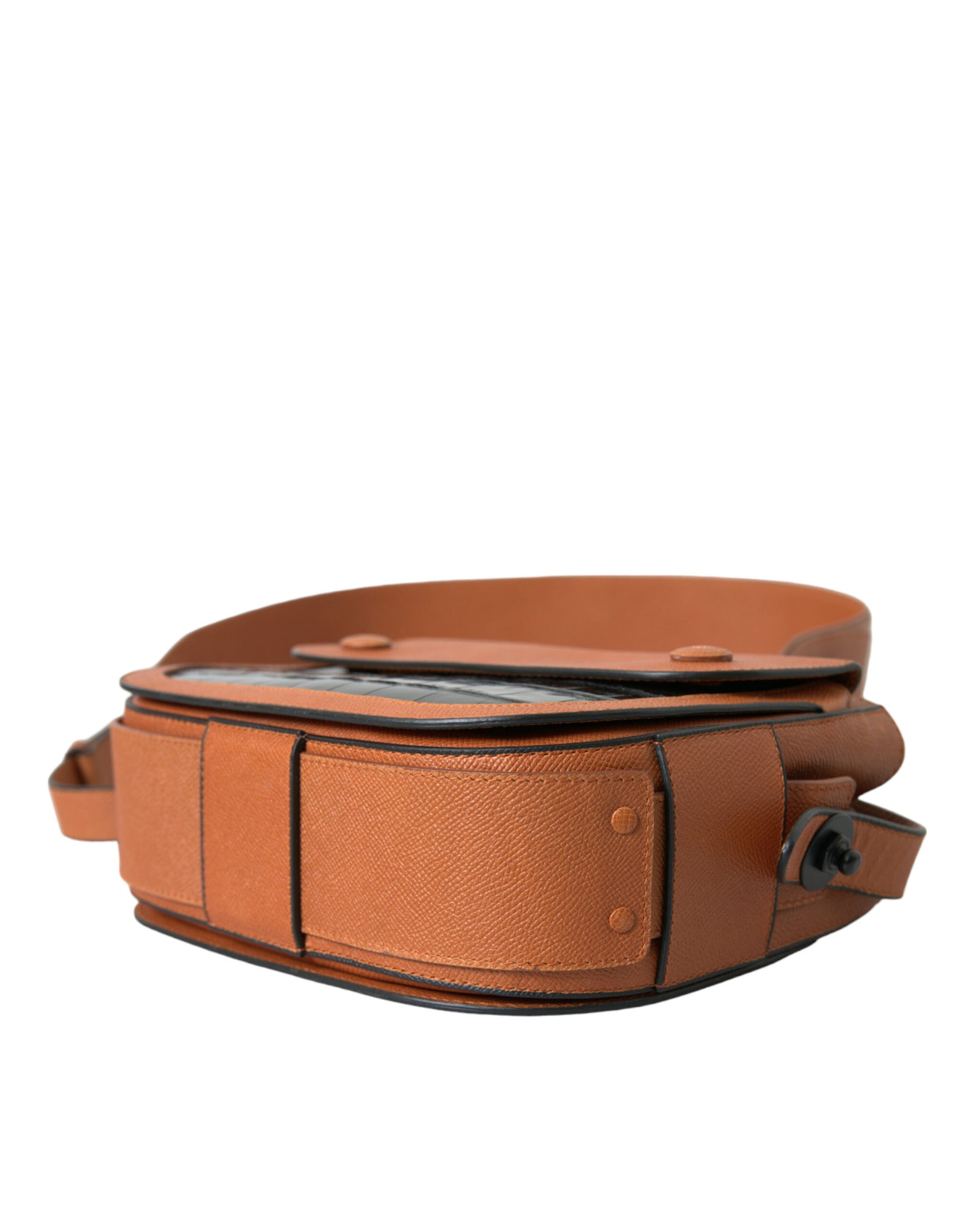 Balenciaga Black Brown Exotic Skin Leather Shoulder Camera Purse Bag - ClickThatClicks 