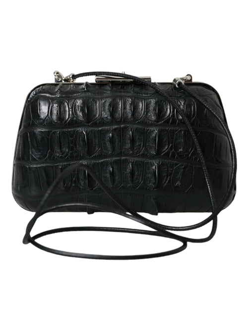 Balenciaga Black Exotic Skin Leather Shoulder Crossbody Box Clutch Bag - ClickThatClicks 