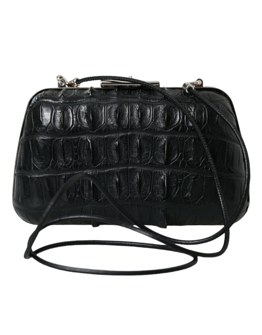 Balenciaga Black Exotic Skin Leather Shoulder Crossbody Box Clutch Bag - ClickThatClicks 
