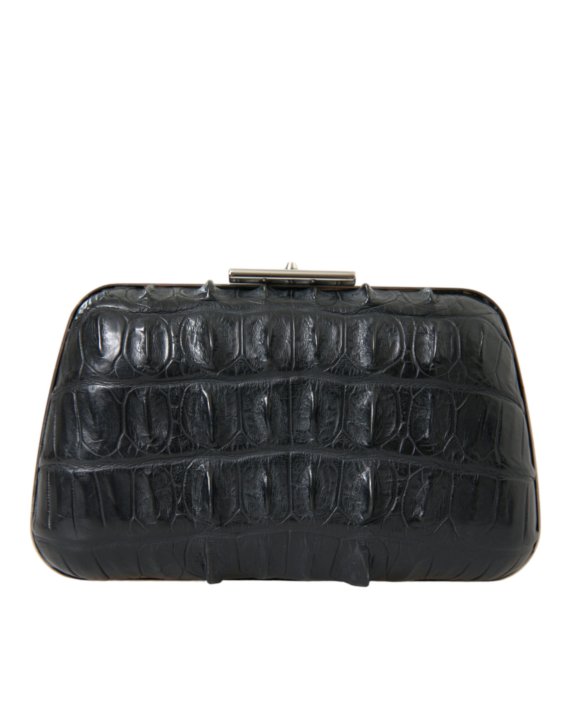 Balenciaga Black Exotic Skin Leather Shoulder Crossbody Box Clutch Bag - ClickThatClicks 