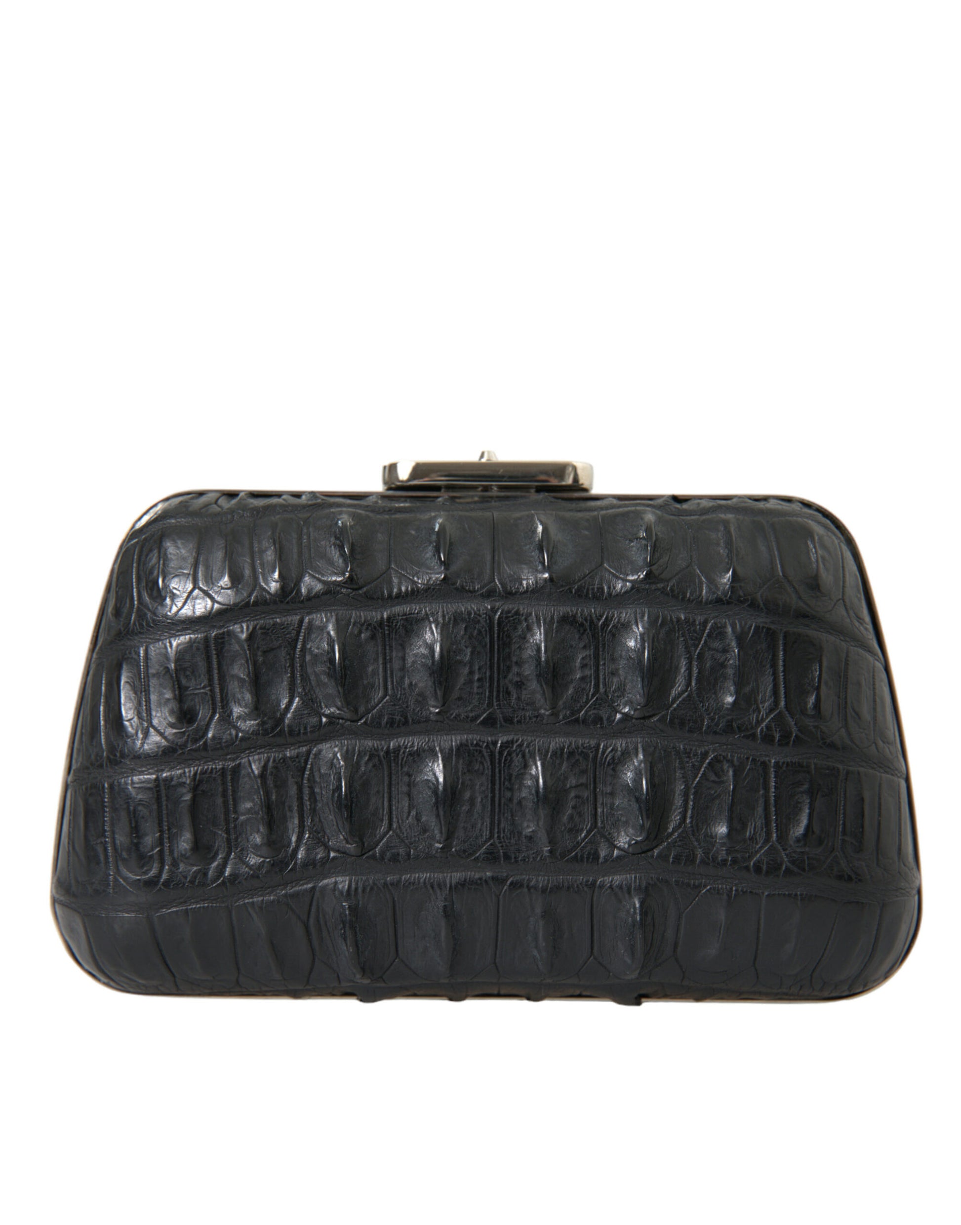 Balenciaga Black Exotic Skin Leather Shoulder Crossbody Box Clutch Bag - ClickThatClicks 