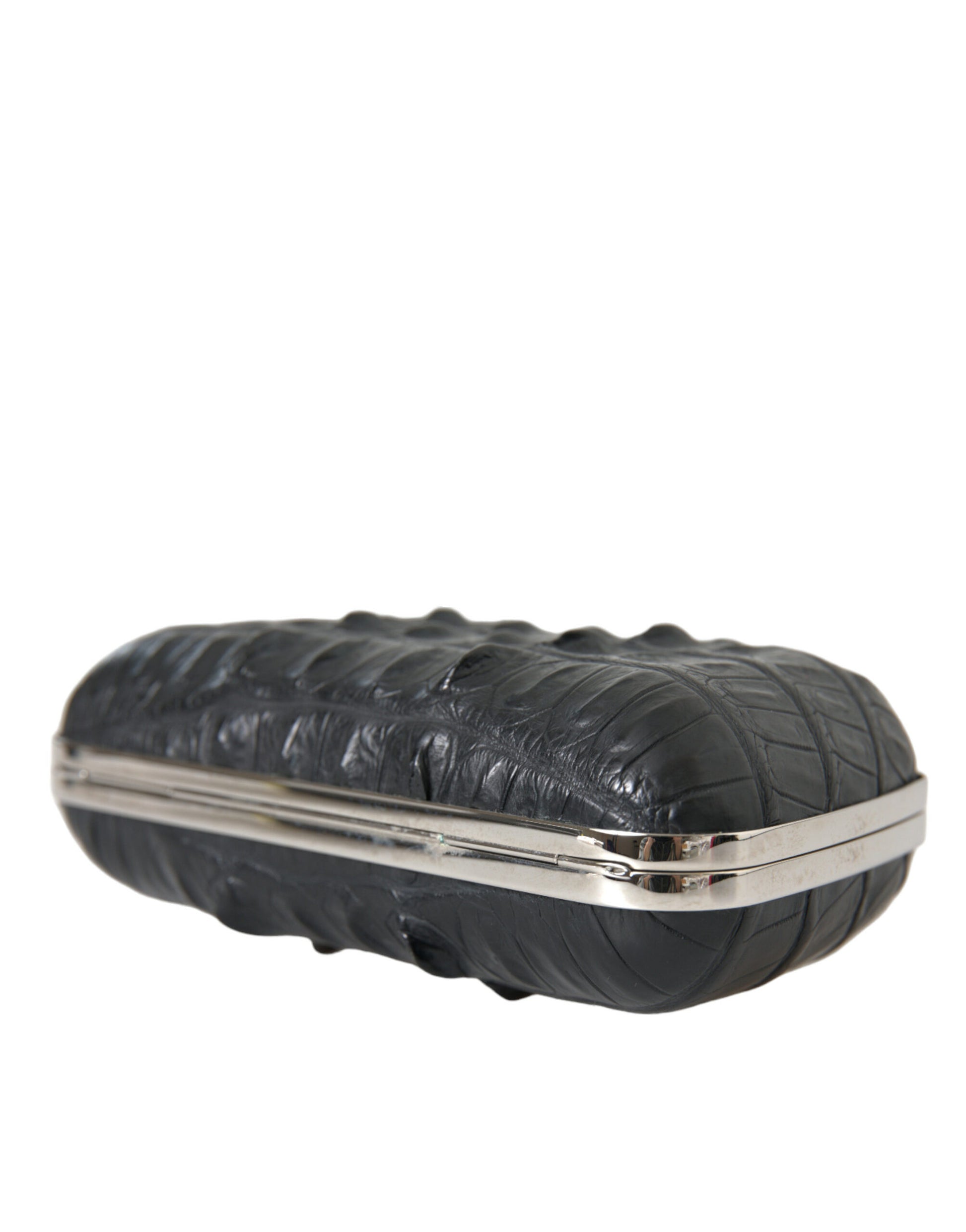 Balenciaga Black Exotic Skin Leather Shoulder Crossbody Box Clutch Bag - ClickThatClicks 