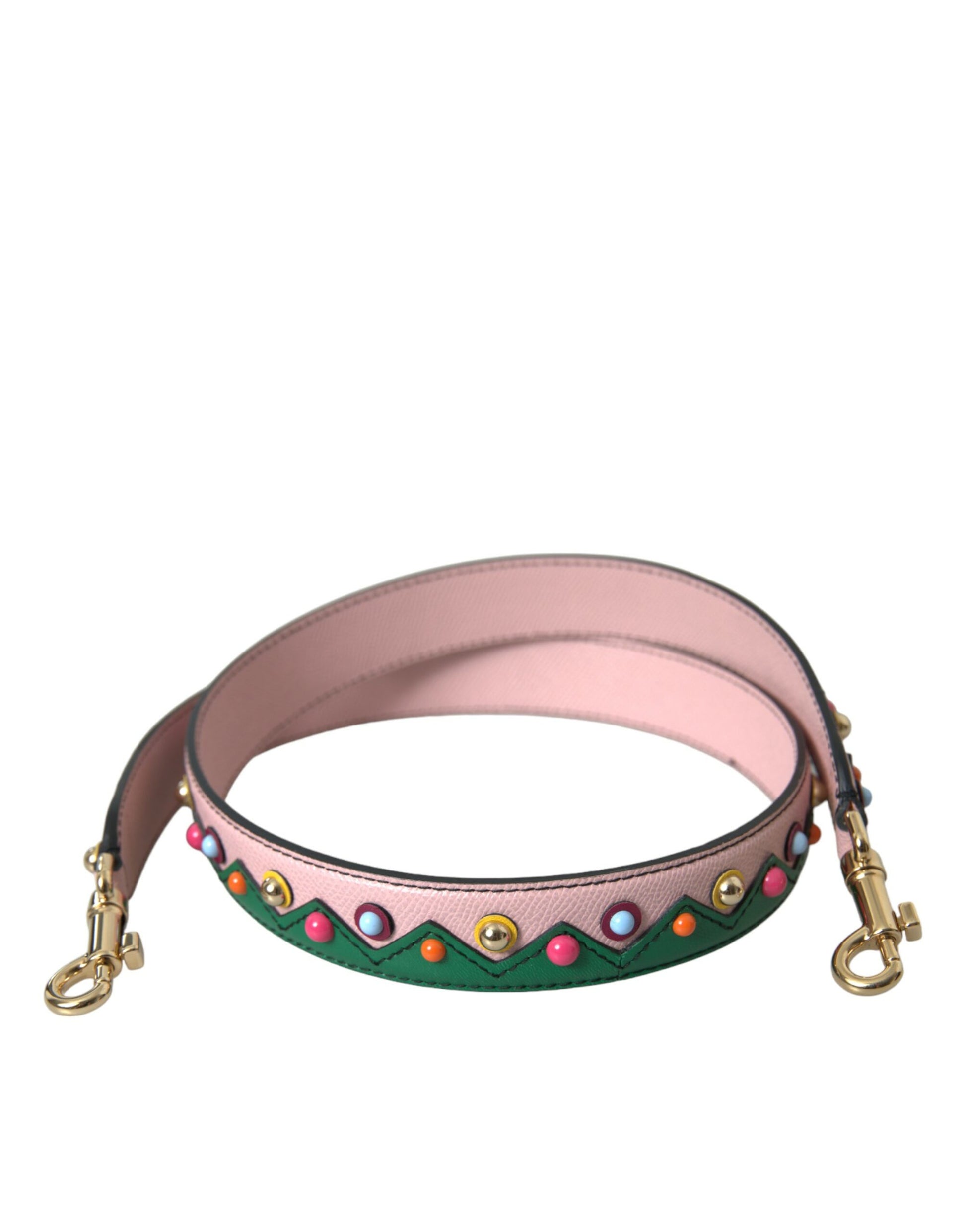 Dolce & Gabbana Pink Leather Handbag Accessory Shoulder Strap - ClickThatClicks 