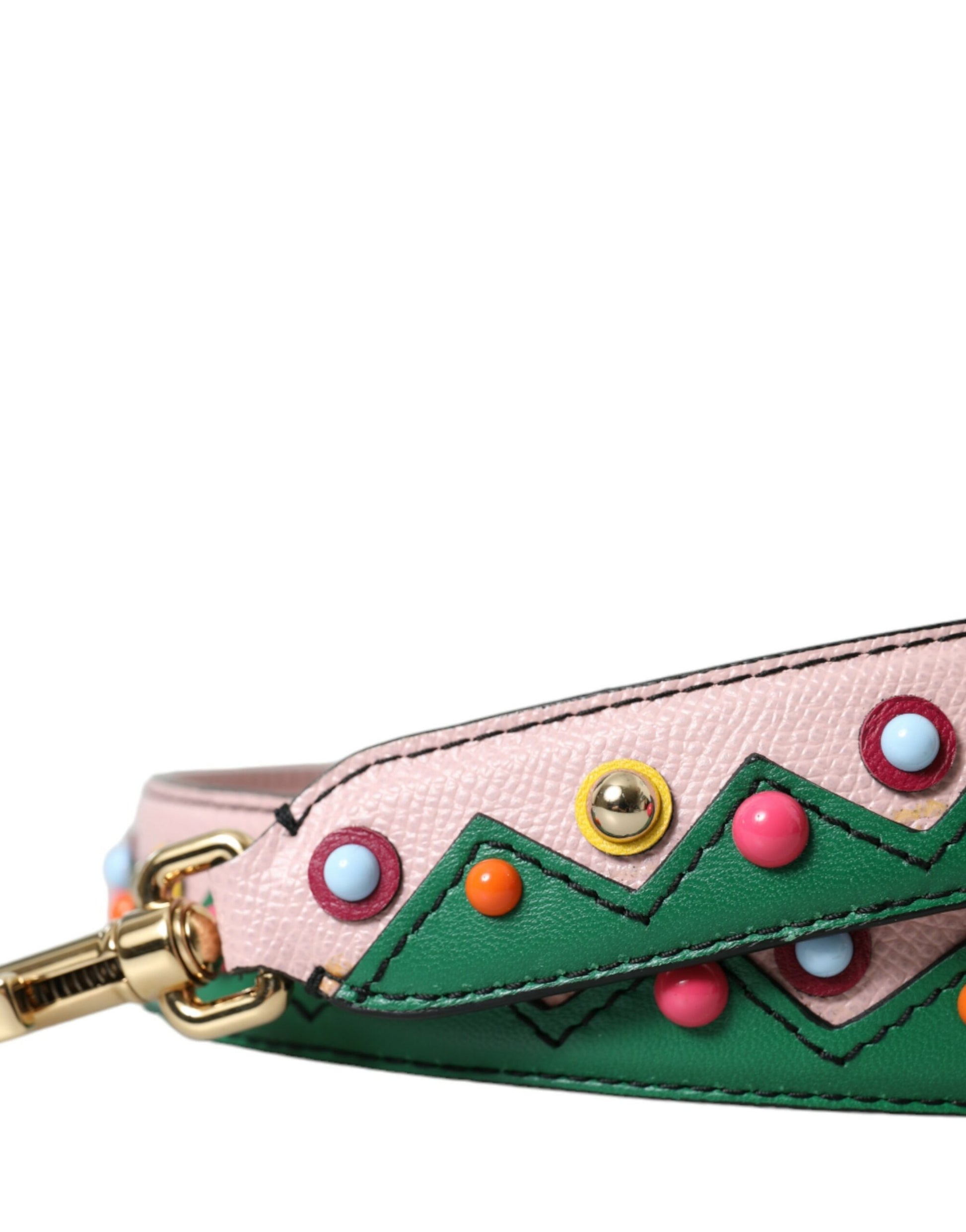 Dolce & Gabbana Pink Leather Handbag Accessory Shoulder Strap - ClickThatClicks 
