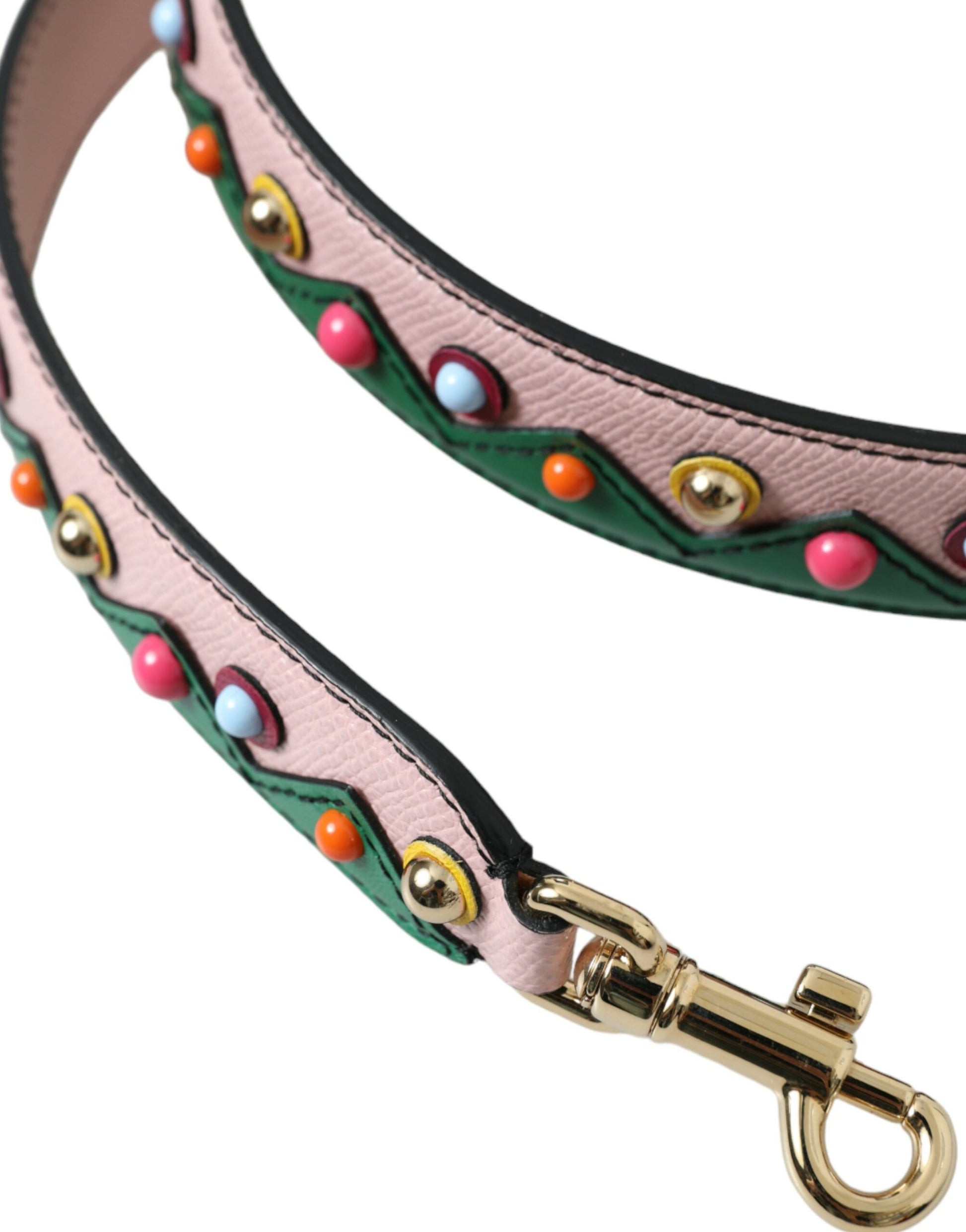 Dolce & Gabbana Pink Leather Handbag Accessory Shoulder Strap - ClickThatClicks 