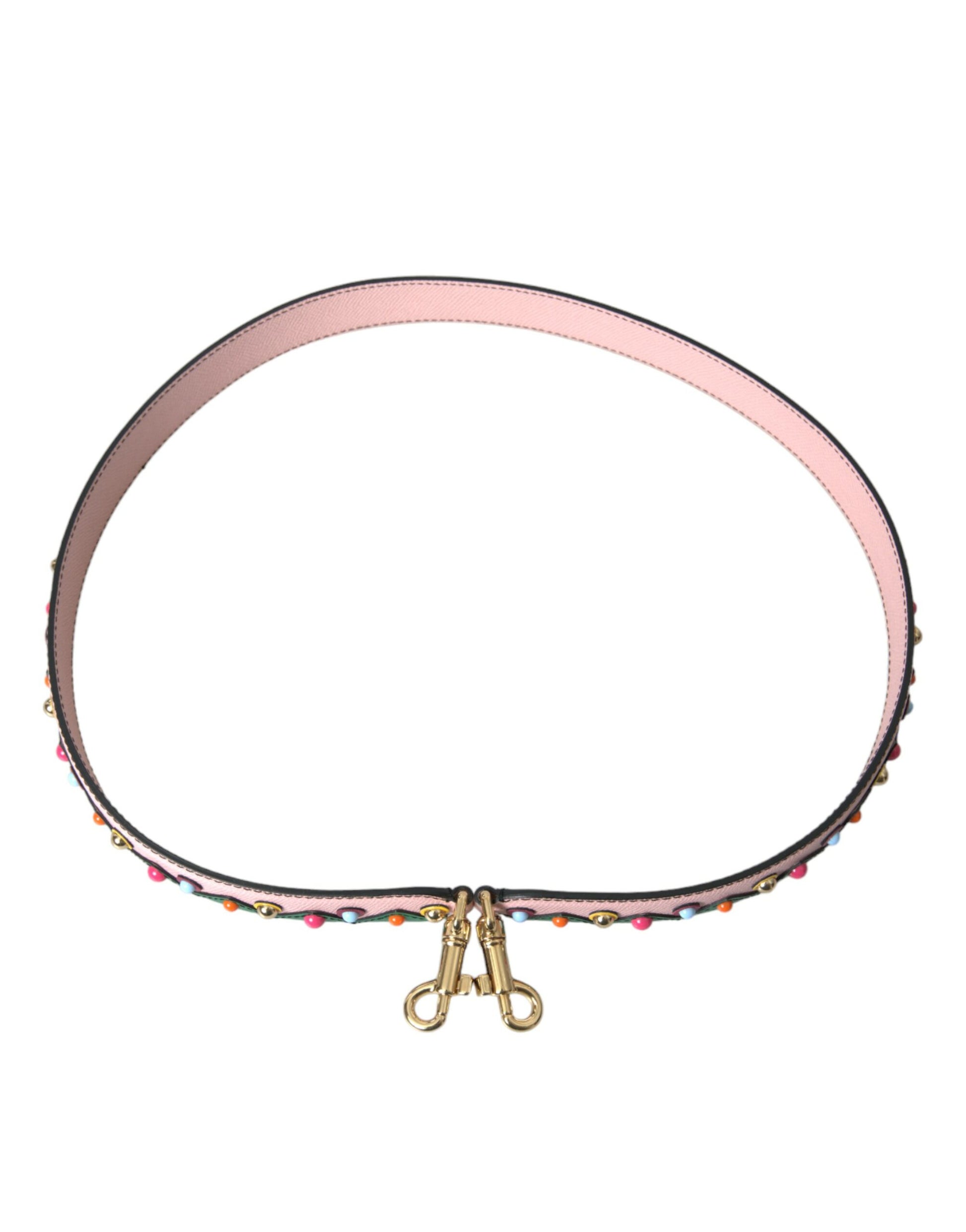 Dolce & Gabbana Pink Leather Handbag Accessory Shoulder Strap - ClickThatClicks 