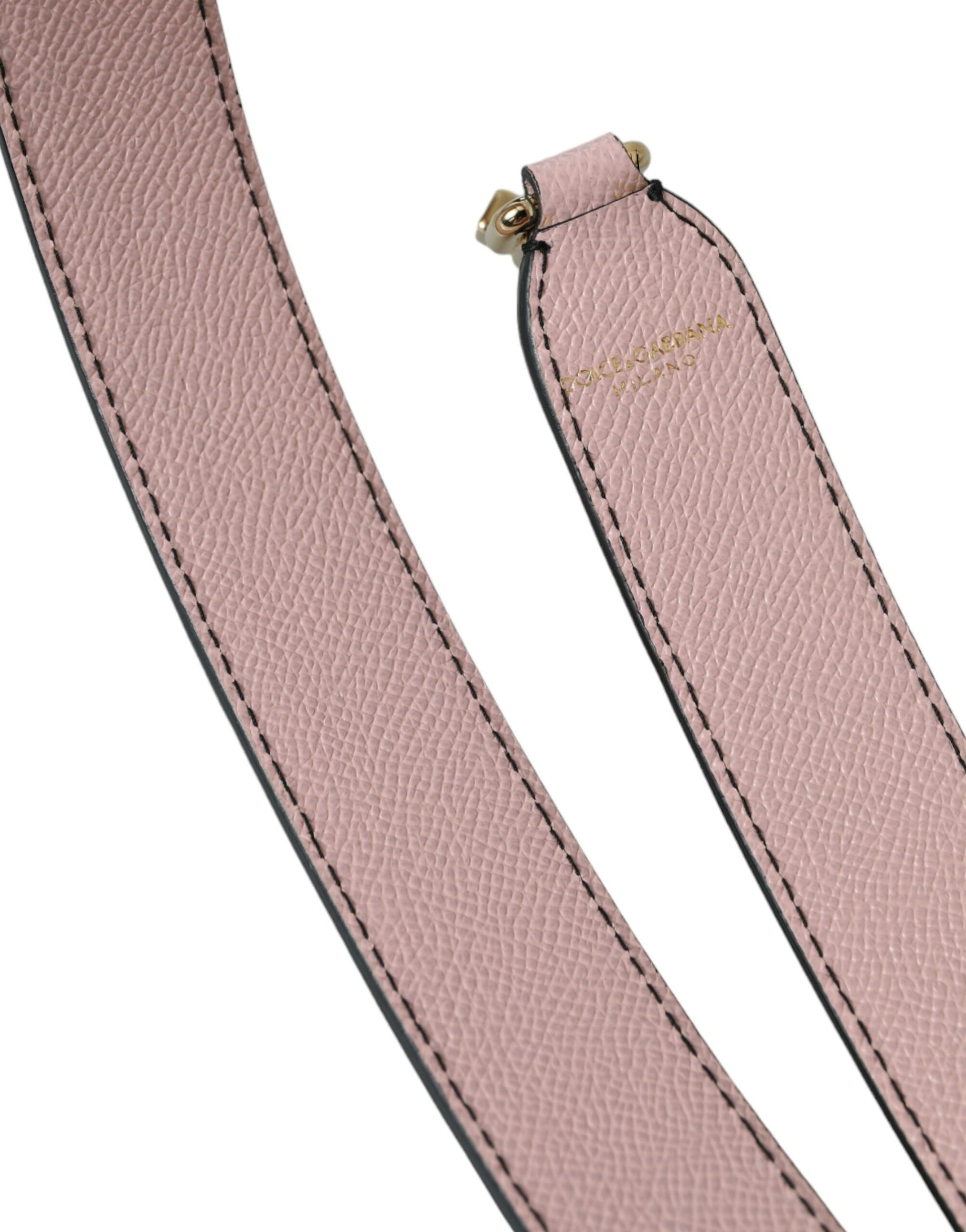 Dolce & Gabbana Pink Leather Handbag Accessory Shoulder Strap - ClickThatClicks 