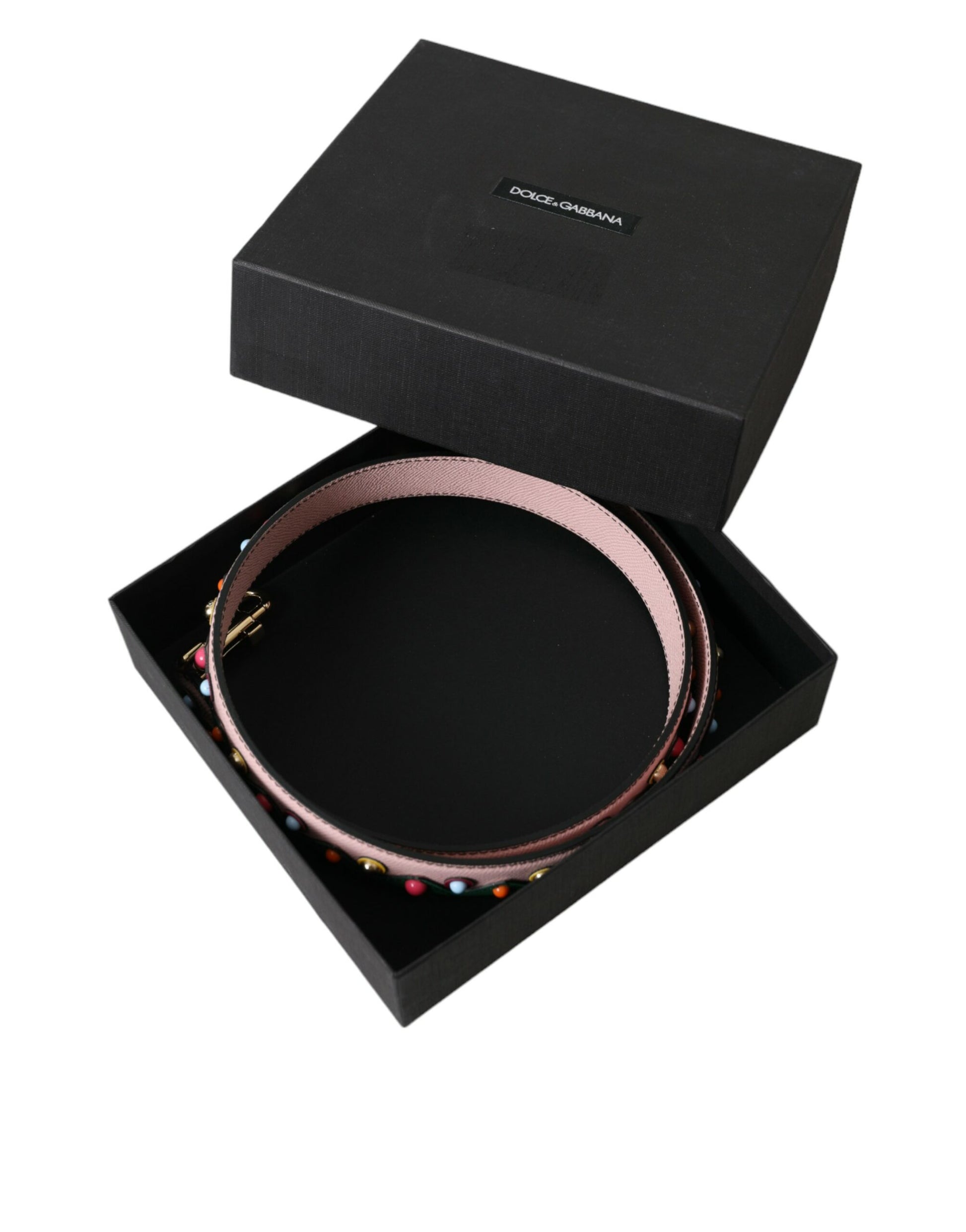Dolce & Gabbana Pink Leather Handbag Accessory Shoulder Strap - ClickThatClicks 