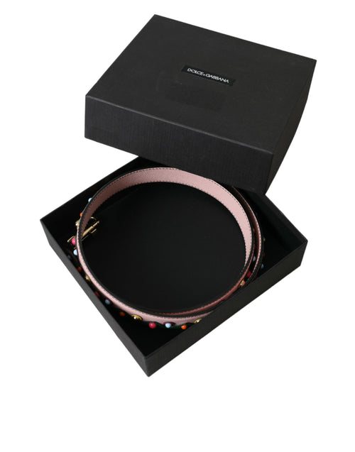 Dolce & Gabbana Pink Leather Handbag Accessory Shoulder Strap - ClickThatClicks 