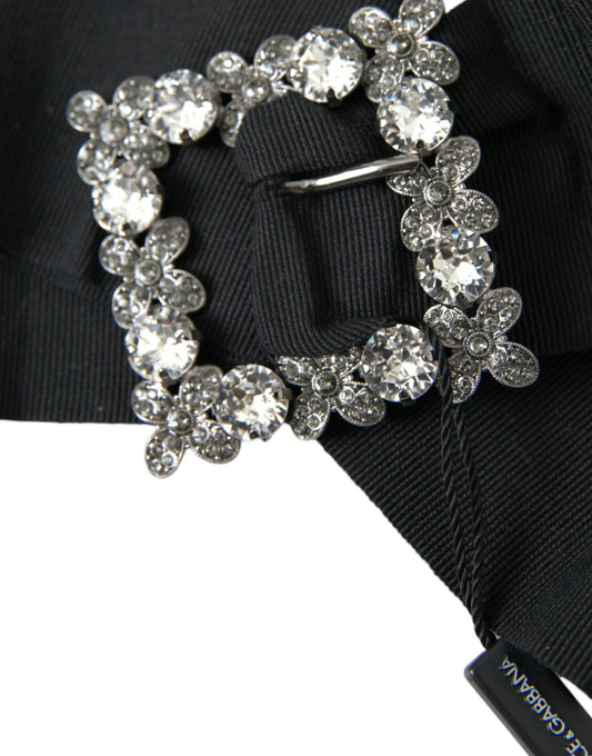 Dolce & Gabbana Black Swarovski Crystal Embellished Hair Clip - ClickThatClicks 