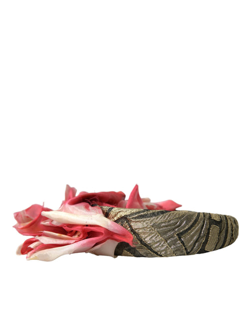 Dolce & Gabbana Multicolor Floral Applique Silk Women Headband Diadem - ClickThatClicks 