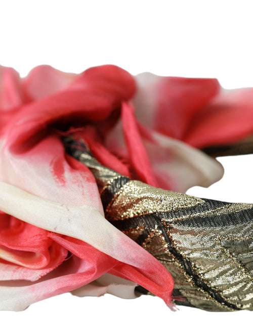 Dolce & Gabbana Multicolor Floral Applique Silk Women Headband Diadem - ClickThatClicks 