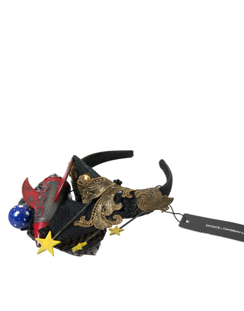 Dolce & Gabbana Multicolor Missile Rocket Crystal Stars Headband Diadem - ClickThatClicks 
