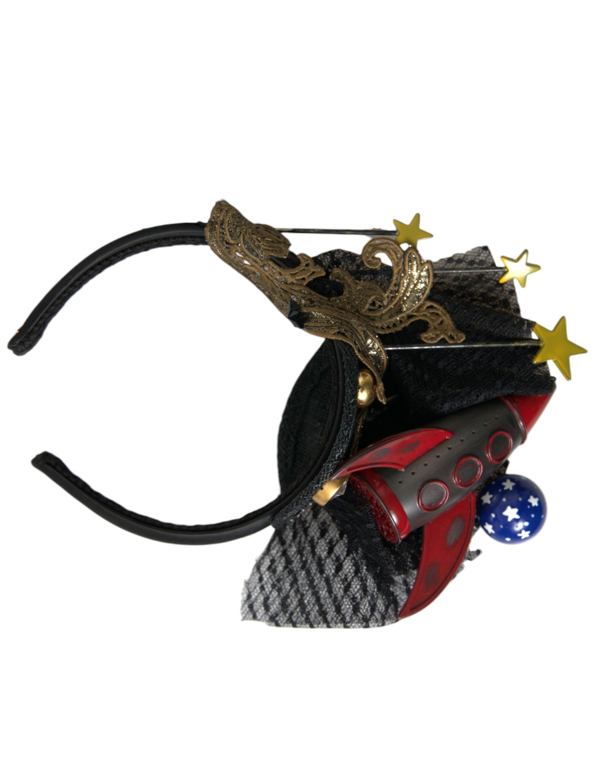 Dolce & Gabbana Multicolor Missile Rocket Crystal Stars Headband Diadem - ClickThatClicks 
