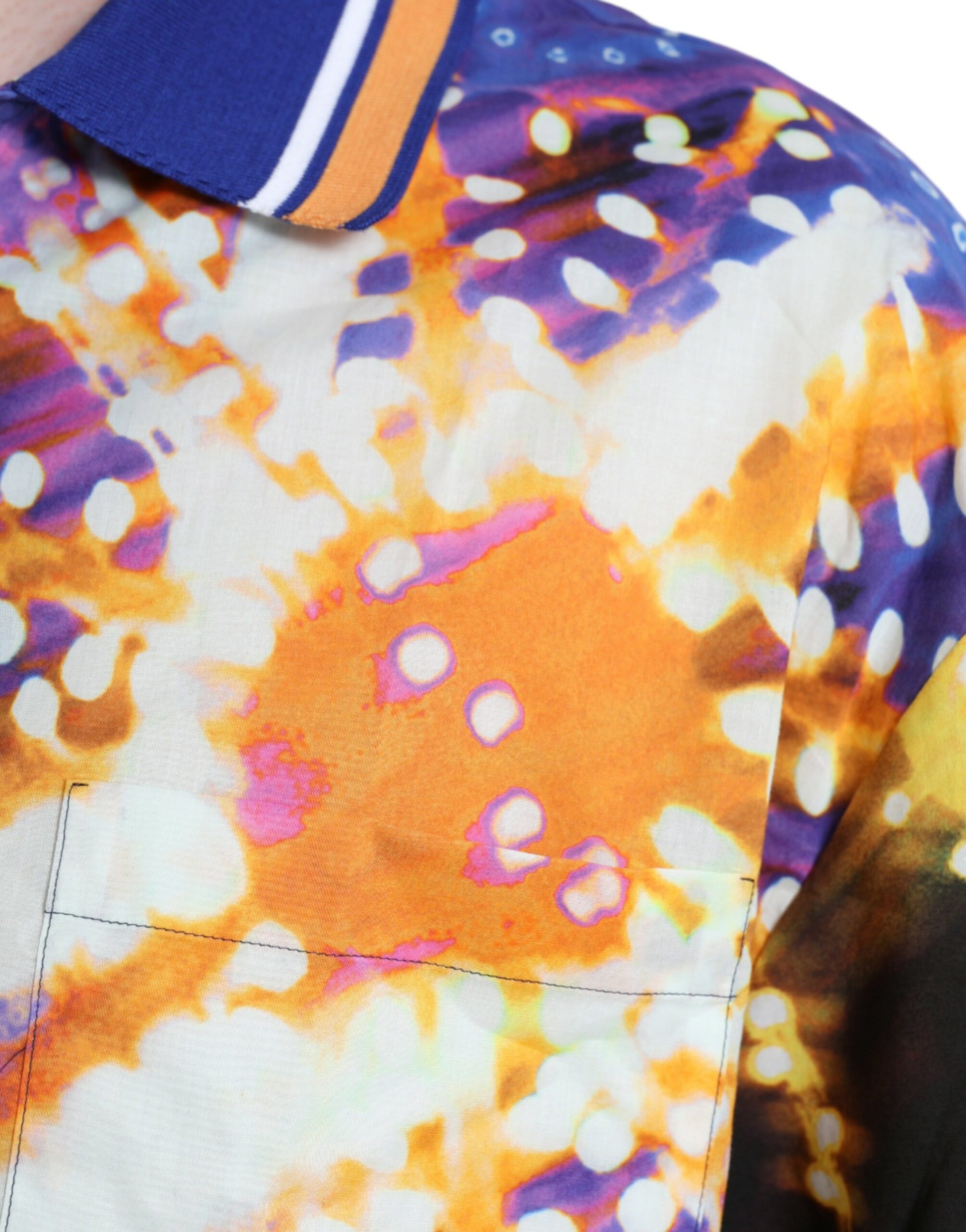 Dolce & Gabbana Multicolor Luminarie Print Cotton Casual Shirt - ClickThatClicks 