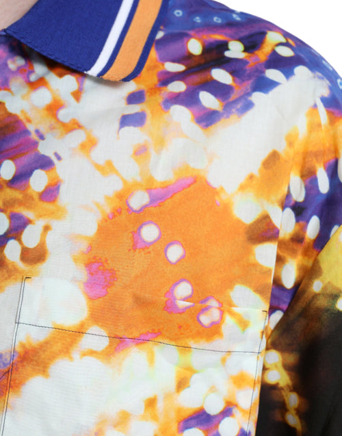 Dolce & Gabbana Multicolor Luminarie Print Cotton Casual Shirt - ClickThatClicks 