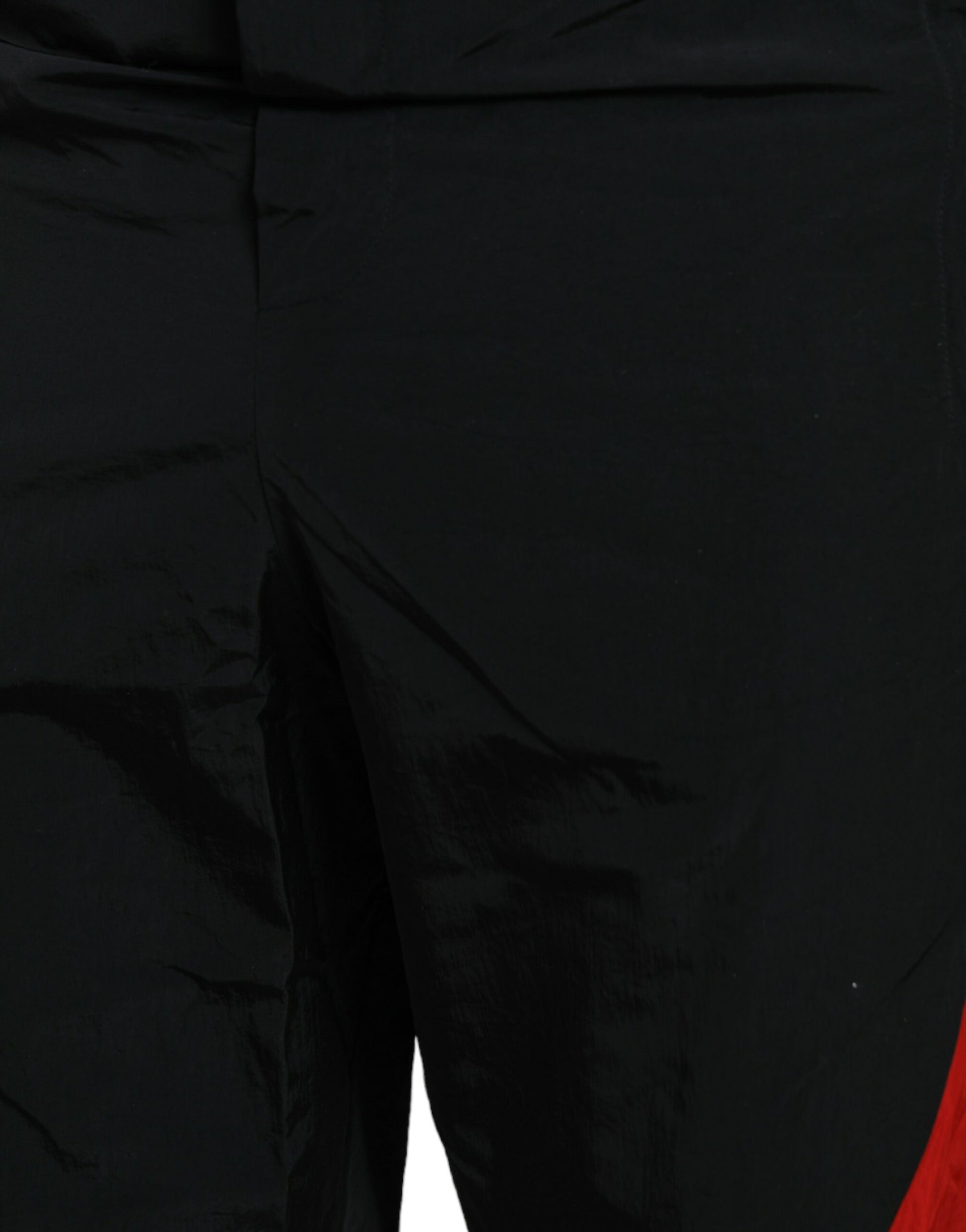 Dolce & Gabbana Black Red Leopard Print Nylon Jogger Pants - ClickThatClicks 