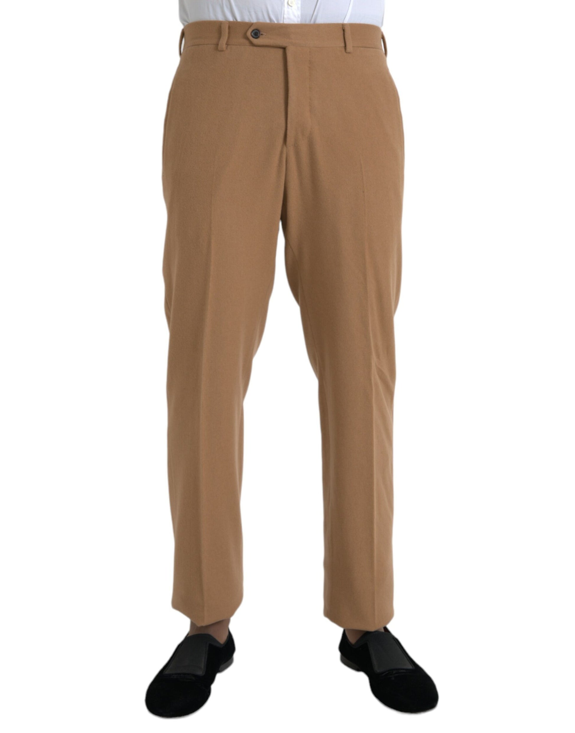 Prada Beige Cashmere Men Straight Fit Dress Pants - ClickThatClicks 