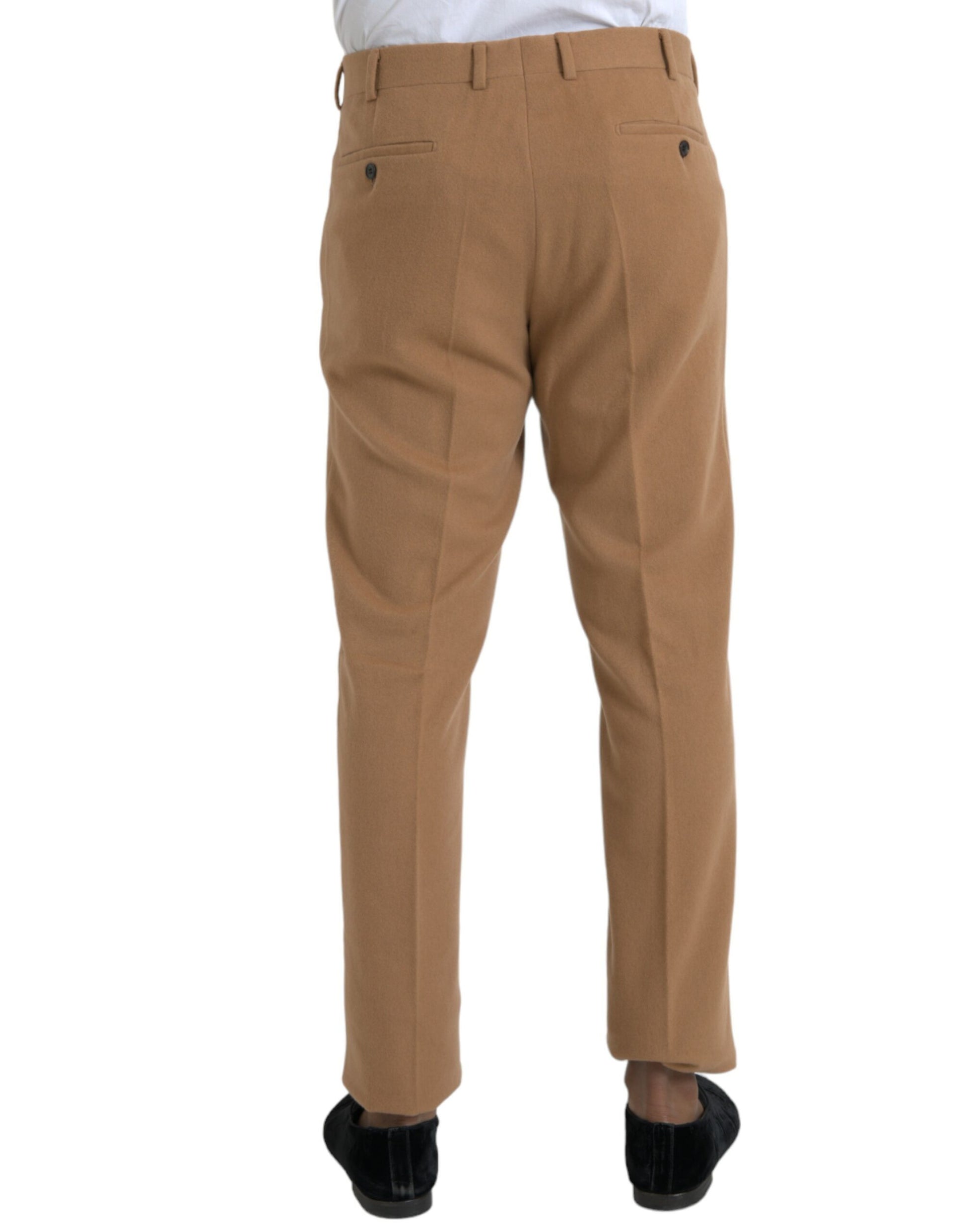 Prada Beige Cashmere Men Straight Fit Dress Pants - ClickThatClicks 