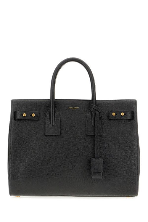 Saint Laurent Black Calf Leather Sac De Jour Handbag - ClickThatClicks 