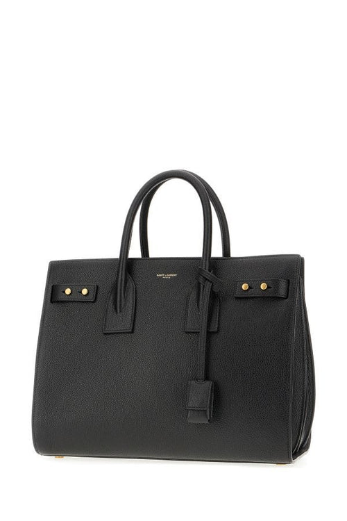Saint Laurent Black Calf Leather Sac De Jour Handbag - ClickThatClicks 