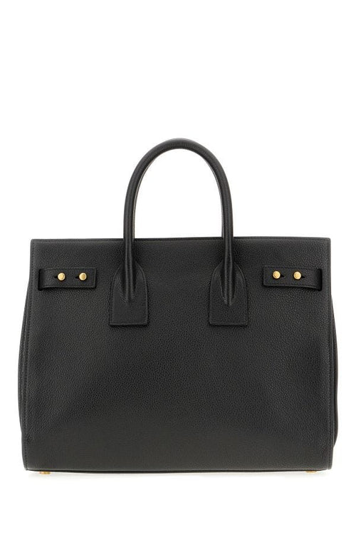Saint Laurent Black Calf Leather Sac De Jour Handbag - ClickThatClicks 