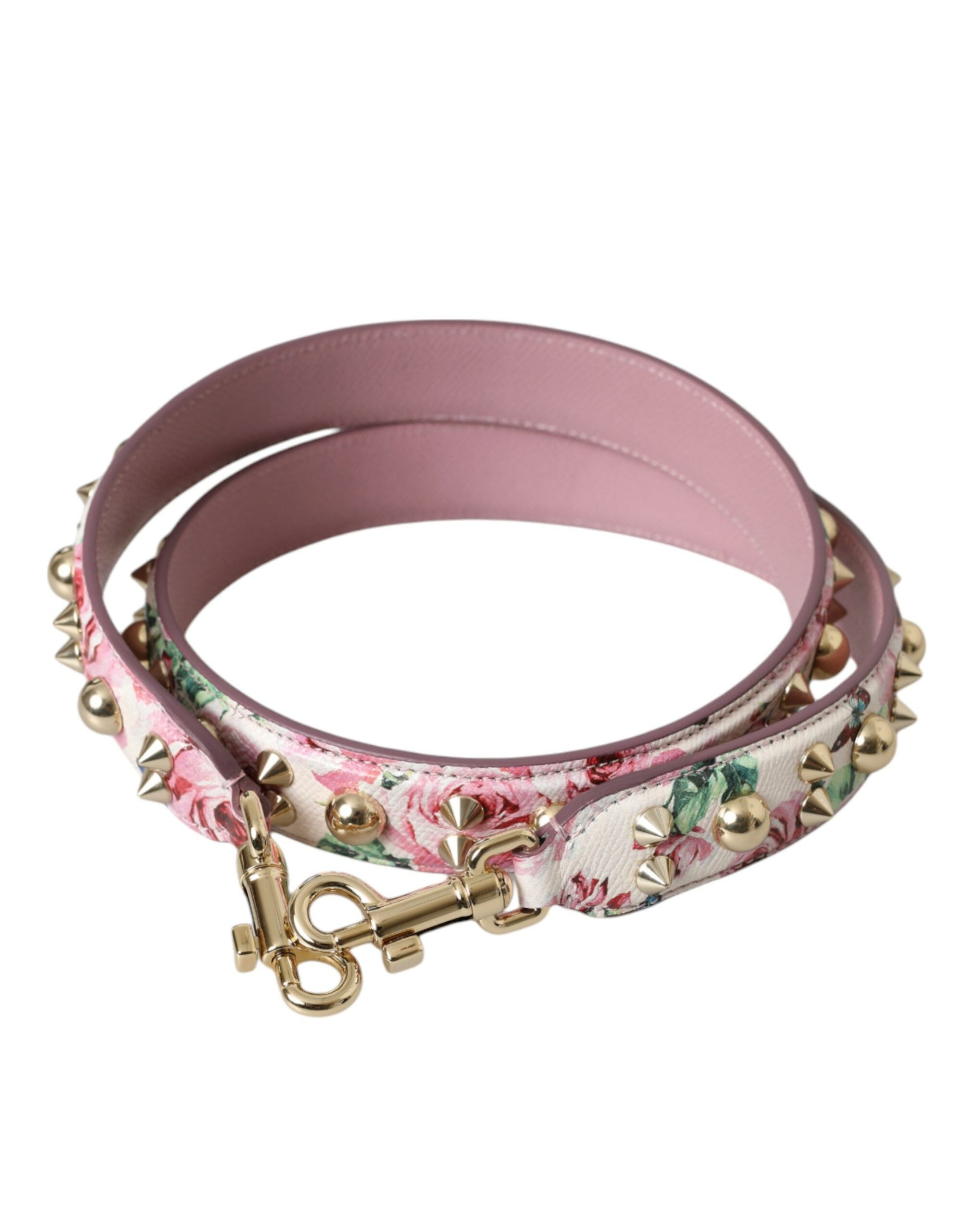 Dolce & Gabbana Pink Floral Handbag Accessory Shoulder Strap - ClickThatClicks 