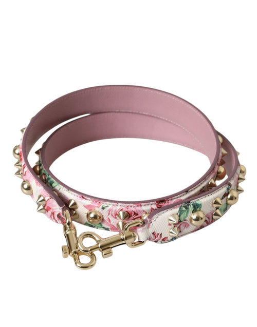 Dolce & Gabbana Pink Floral Handbag Accessory Shoulder Strap - ClickThatClicks 