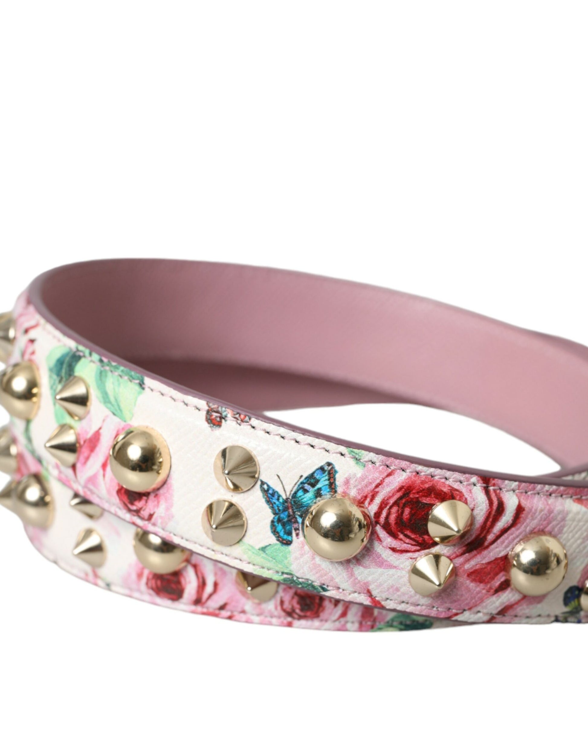 Dolce & Gabbana Pink Floral Handbag Accessory Shoulder Strap - ClickThatClicks 