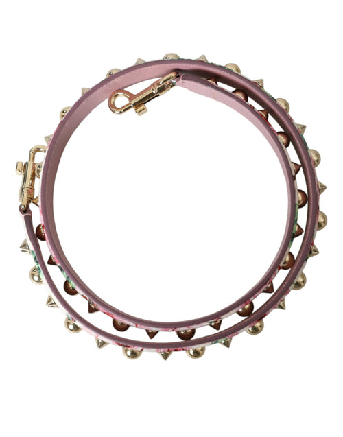 Dolce & Gabbana Pink Floral Handbag Accessory Shoulder Strap - ClickThatClicks 
