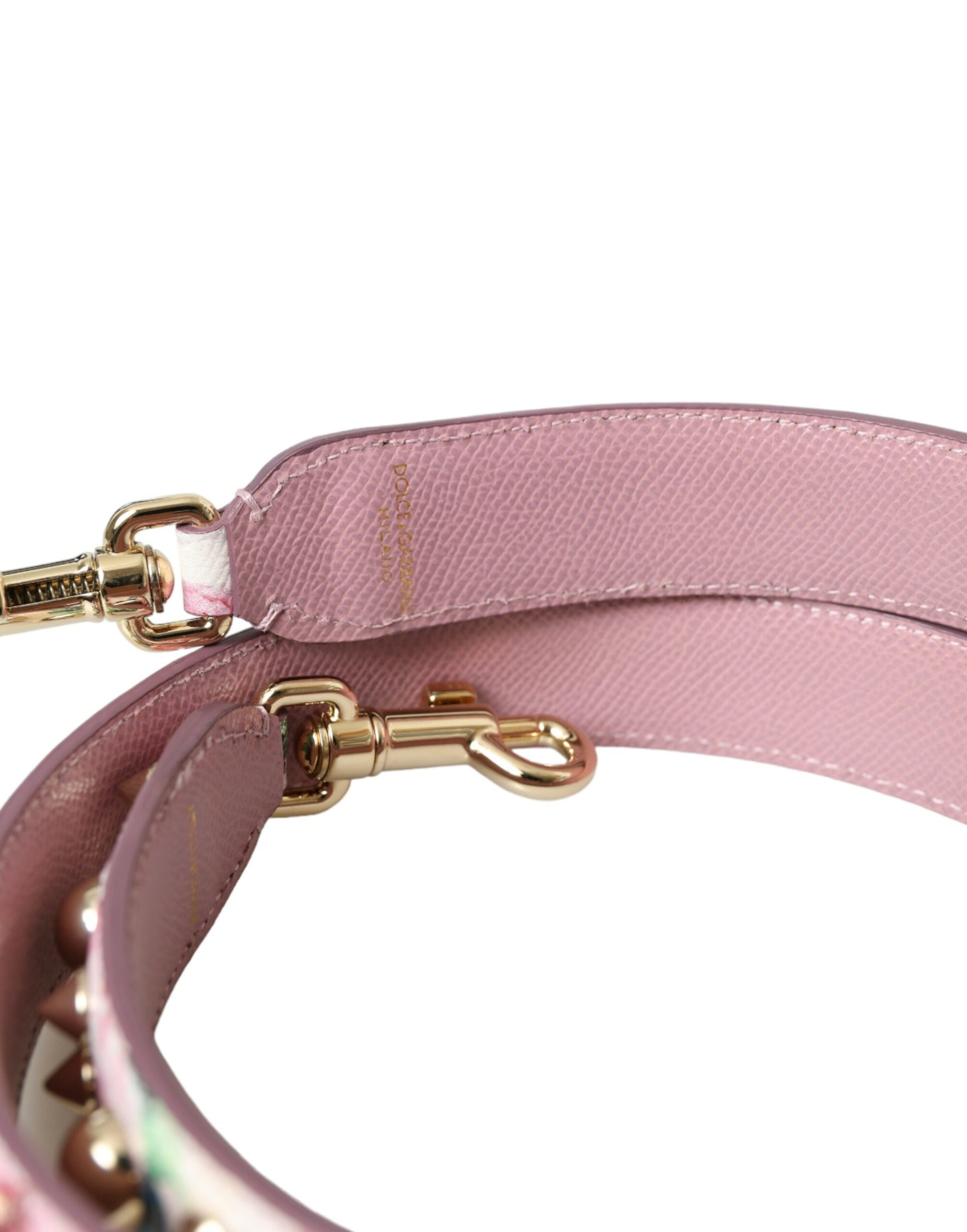 Dolce & Gabbana Pink Floral Handbag Accessory Shoulder Strap - ClickThatClicks 