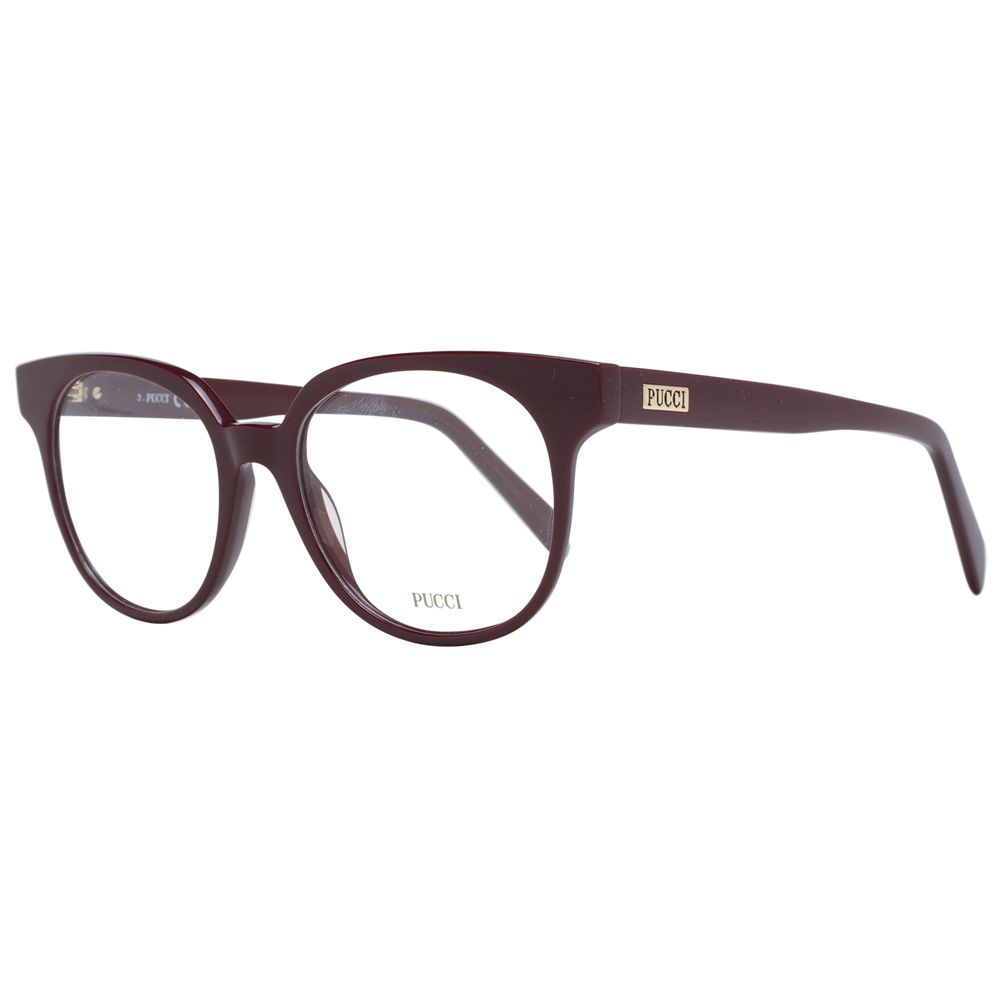 Emilio Pucci Burgundy Plastic Glasses (Frames) - ClickThatClicks 