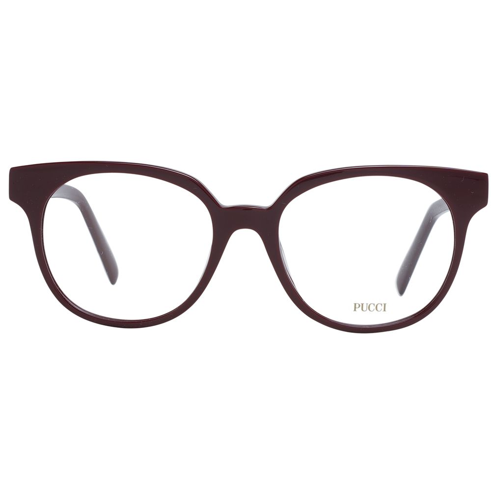 Emilio Pucci Burgundy Plastic Glasses (Frames) - ClickThatClicks 