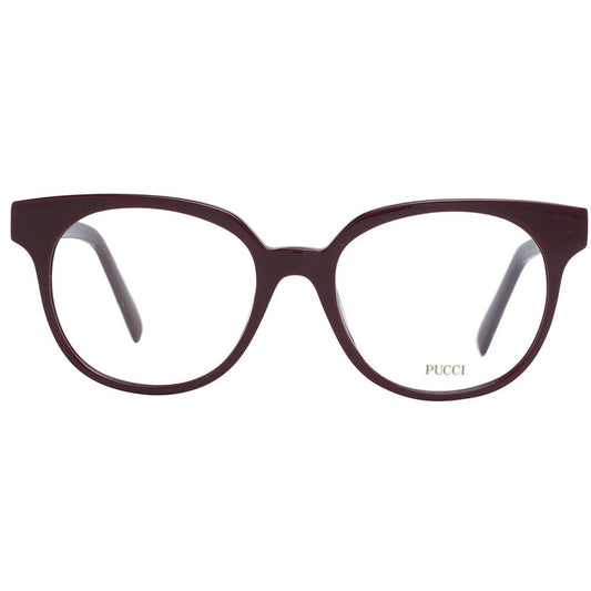 Emilio Pucci Burgundy Plastic Glasses (Frames) - ClickThatClicks 