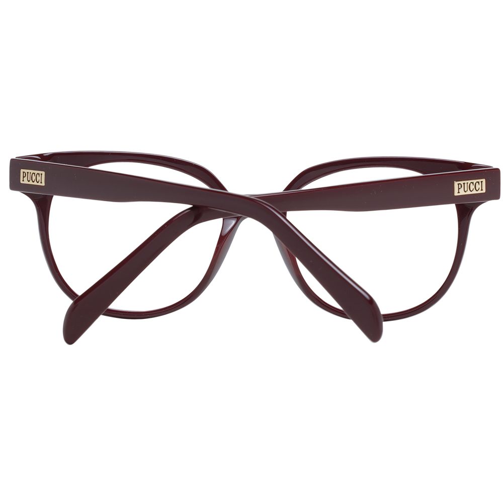Emilio Pucci Burgundy Plastic Glasses (Frames) - ClickThatClicks 