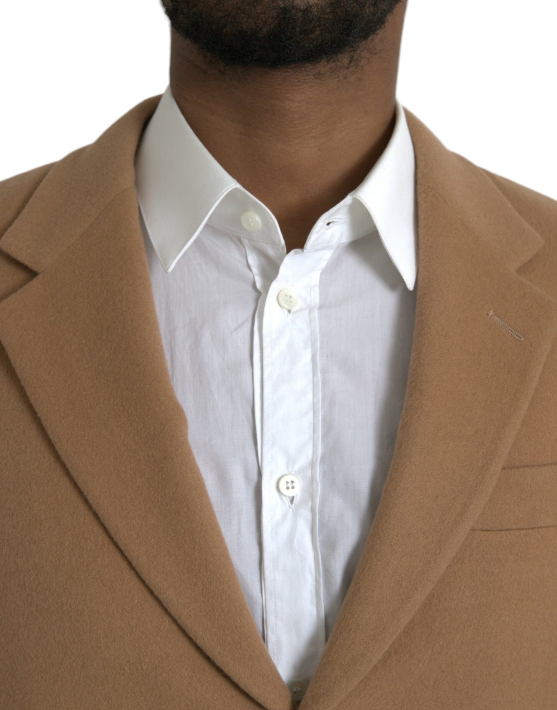 Prada Brown Cashmere 2 Piece Single Breasted Suit - ClickThatClicks 