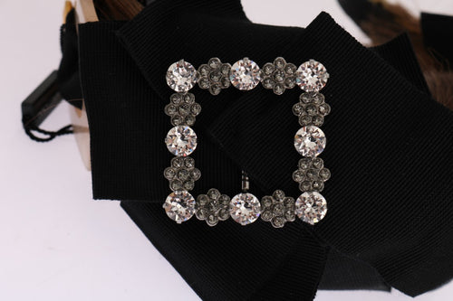 Dolce & Gabbana Clear Crystal Brown Hair Headband - ClickThatClicks 