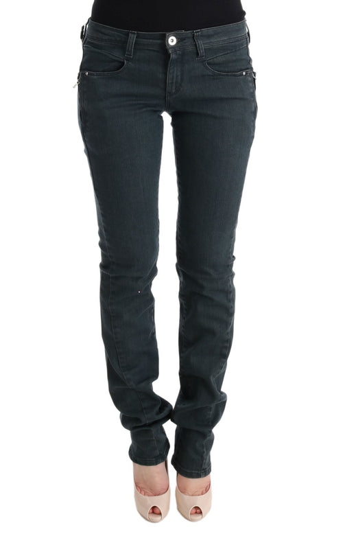 Costume National Gray Cotton Superslim Denim Jeans - ClickThatClicks 