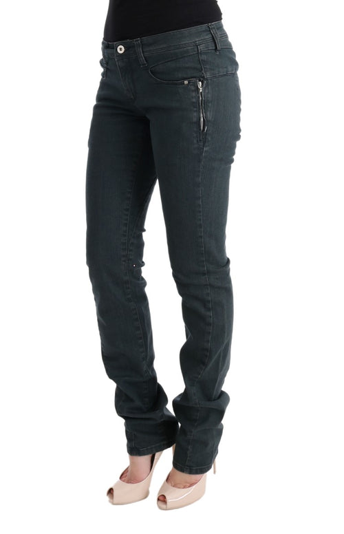 Costume National Gray Cotton Superslim Denim Jeans - ClickThatClicks 