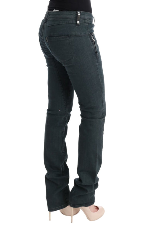 Costume National Gray Cotton Superslim Denim Jeans - ClickThatClicks 