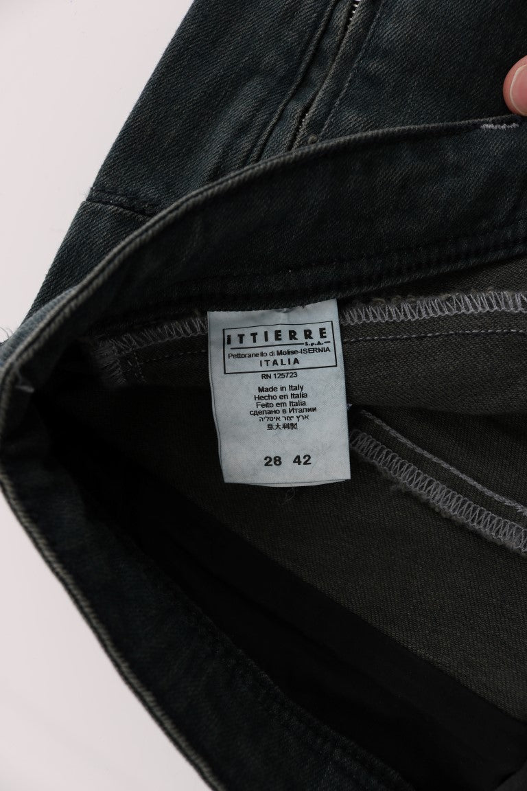 Costume National Gray Cotton Superslim Denim Jeans - ClickThatClicks 