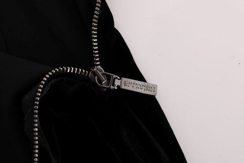 Ermanno Scervino Black Velvet Slim Fit Pants - ClickThatClicks 
