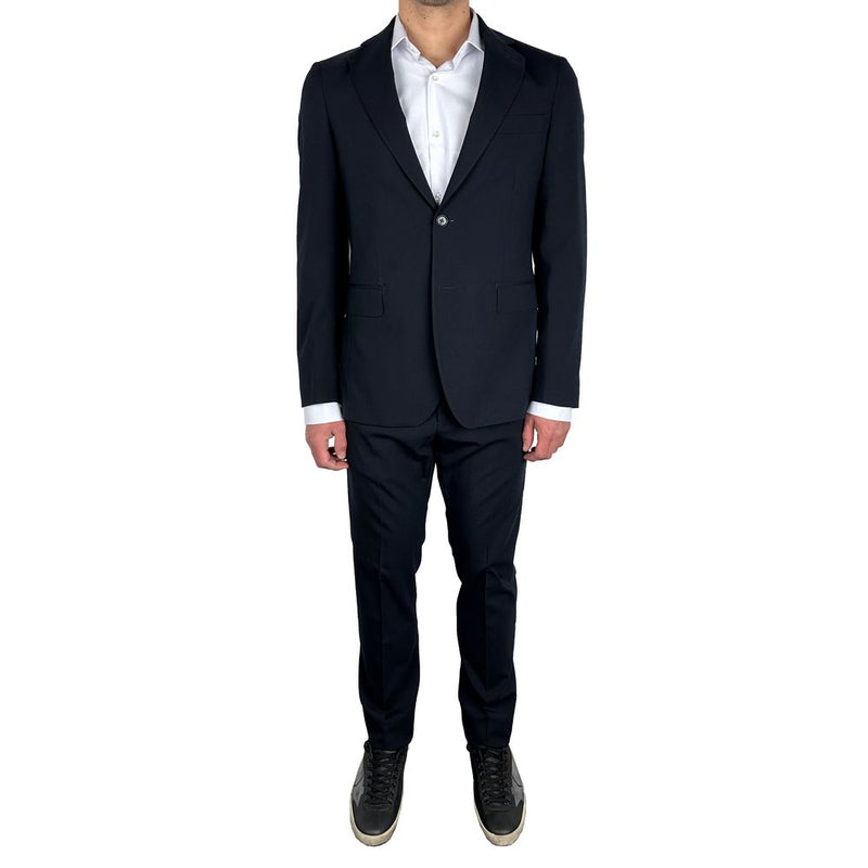 Aquascutum Navy Wool Men's Suit